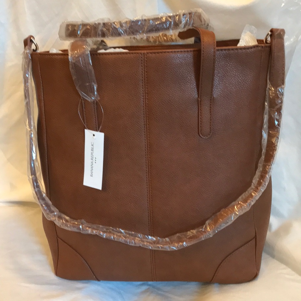 NWT Banana Republic Factory Vegan Leather Tote